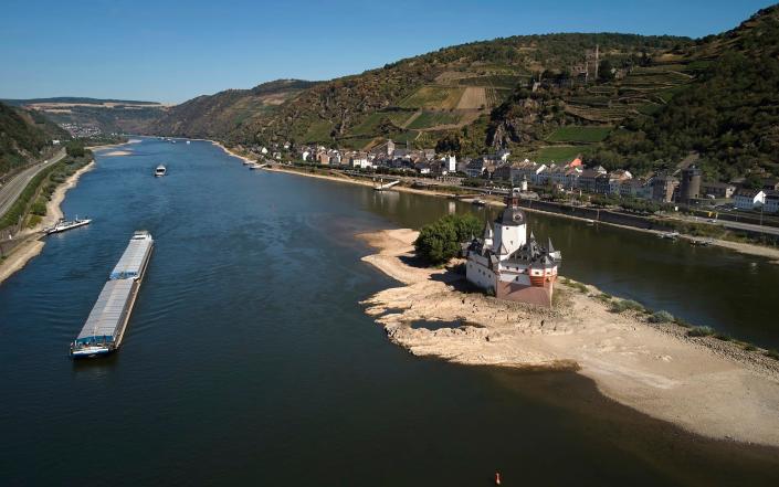 Blow for Germany as Rhine falls below critical water level – live updates