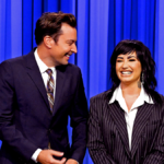 Demi Lovato got a ‘sick’ present from Jimmy Fallon while she was co-hosting ‘The Tonight Show’