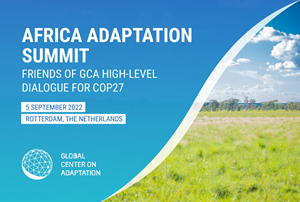 MEDIA ADVISORY: Heads of State and Government and Global Leaders to attend Africa Adaptation Summit hosted by the Global Center on Adaptation