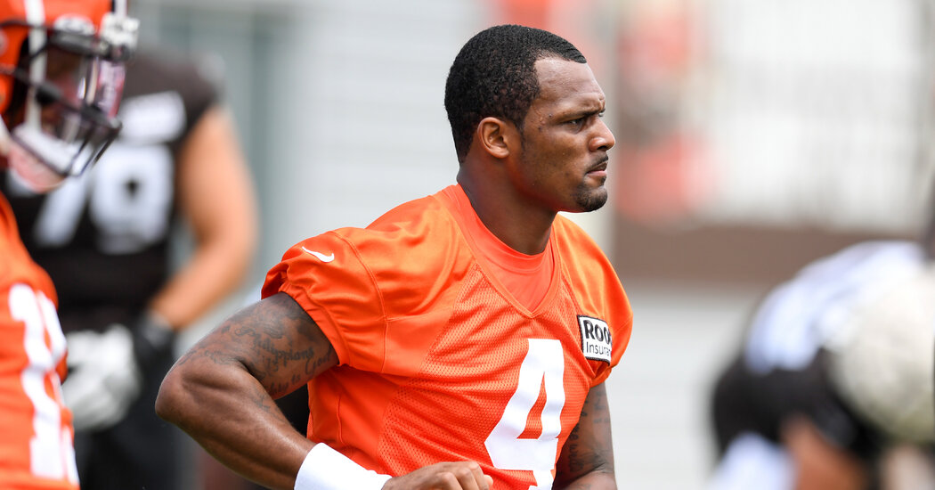 N.F.L. Appeals Deshaun Watson’s Six-Game Suspension