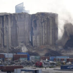 Part of Beirut’s port silos collapses on 2nd anniversary