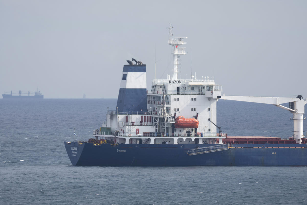 Ship with Ukrainian grain cleared to travel to Lebanon