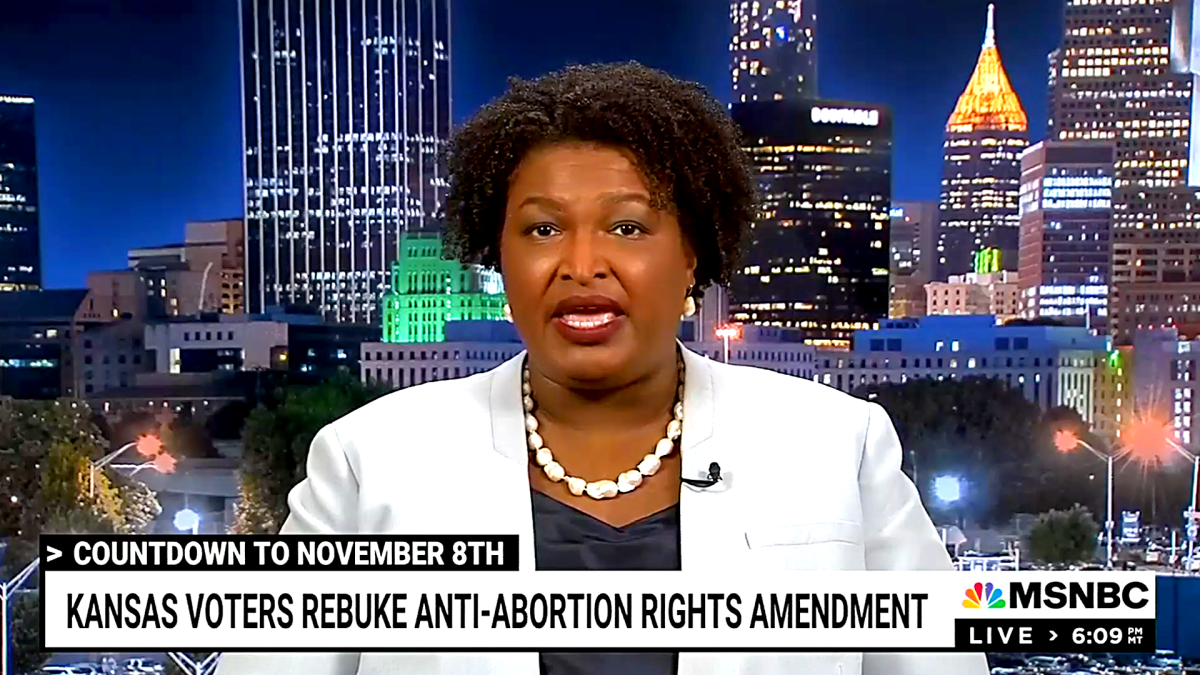 Stacey Abrams claims Kansas abortion vote will be repeated in Georgia ‘if women show up’