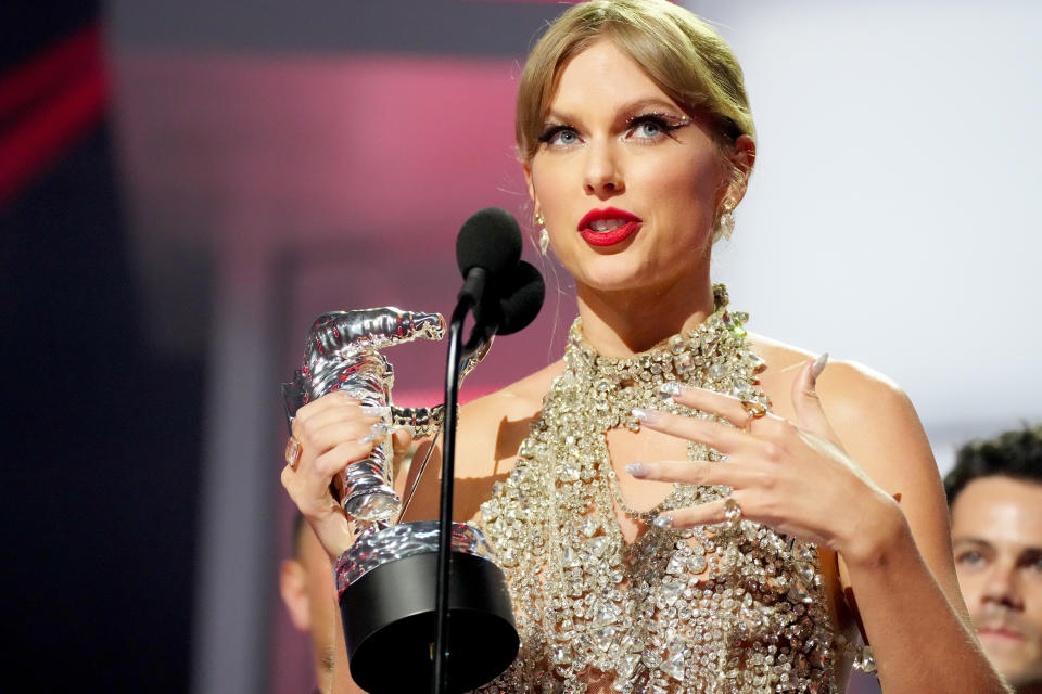 Taylor Swift announces new album during historic VMAs speech: ‘I thought it might be a fun moment to tell you…’