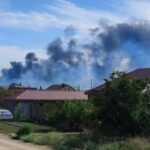 Two main theories on how Russian air base in Novofedorivka was partially destroyed