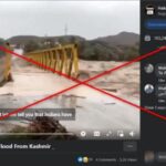 Video shows bridge deluged by floodwaters in Iran, not Pakistan