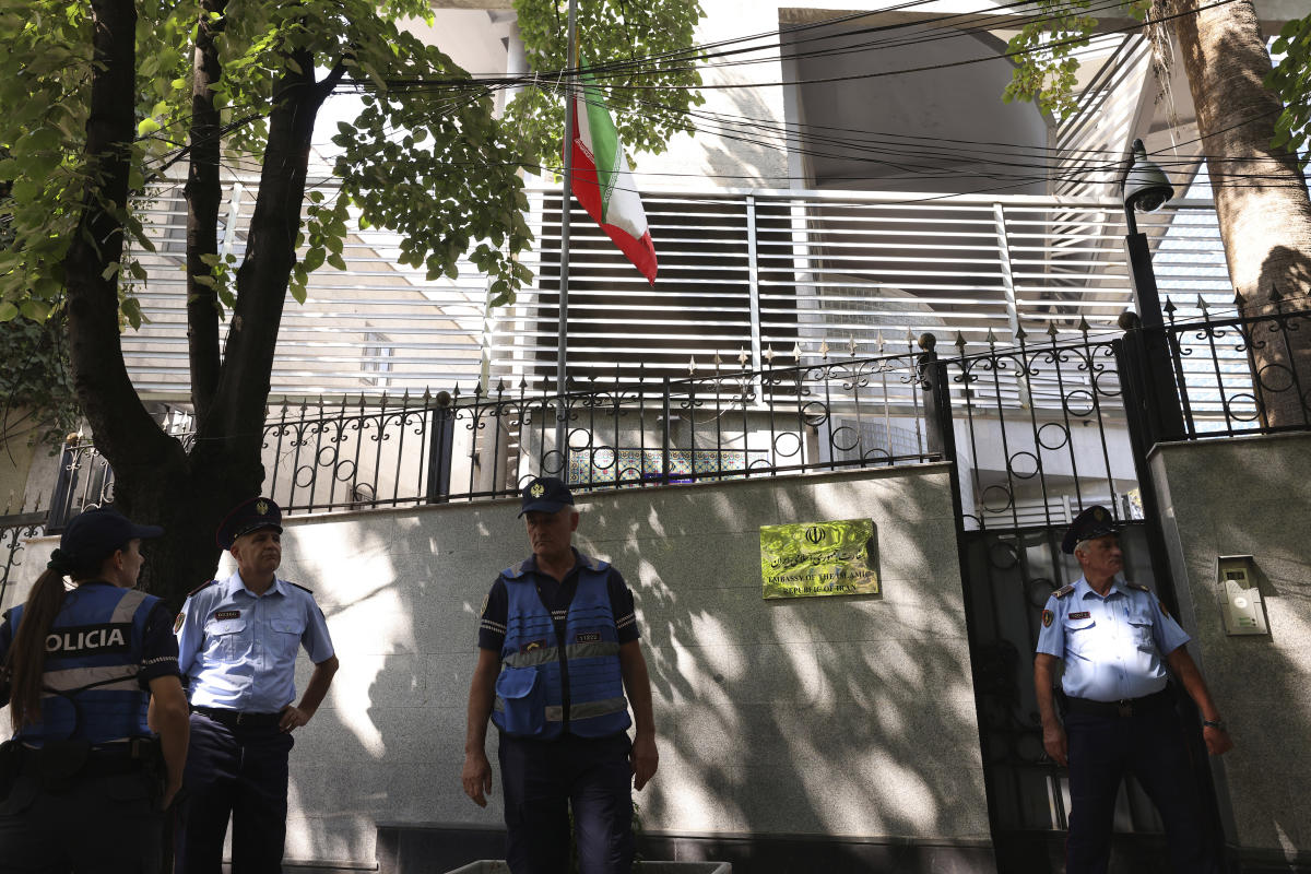 Albanian police force open Iranian Embassy after expulsions