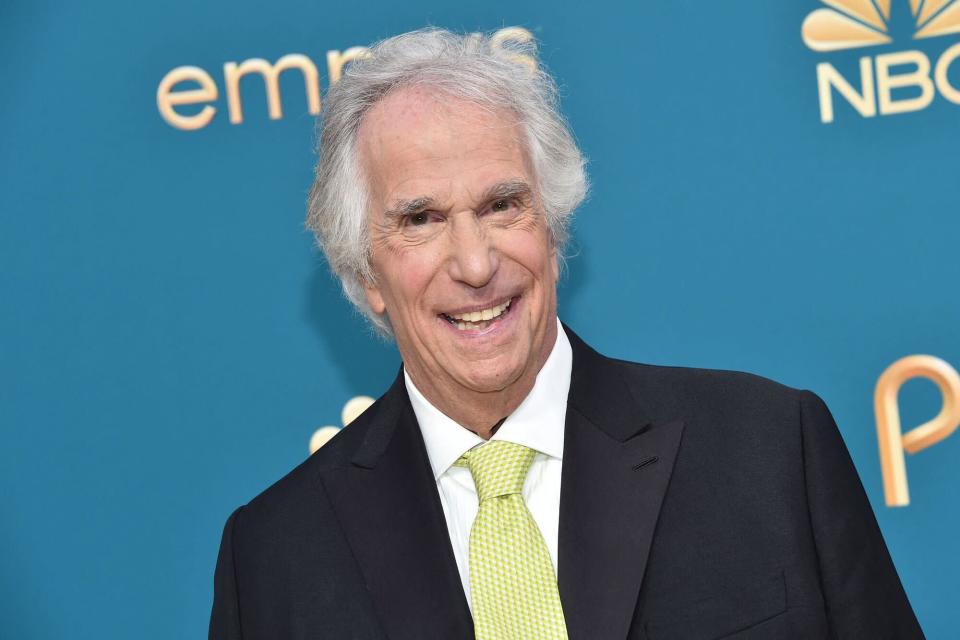 Ayyyy! Henry Winkler channels the Fonz, shares Happy Days Ron Howard memory on Emmys red carpet