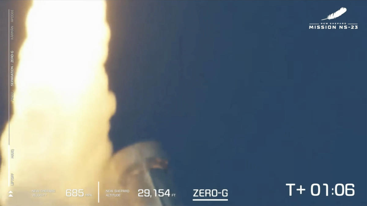 Bezos rocket crashes after liftoff, only experiments aboard