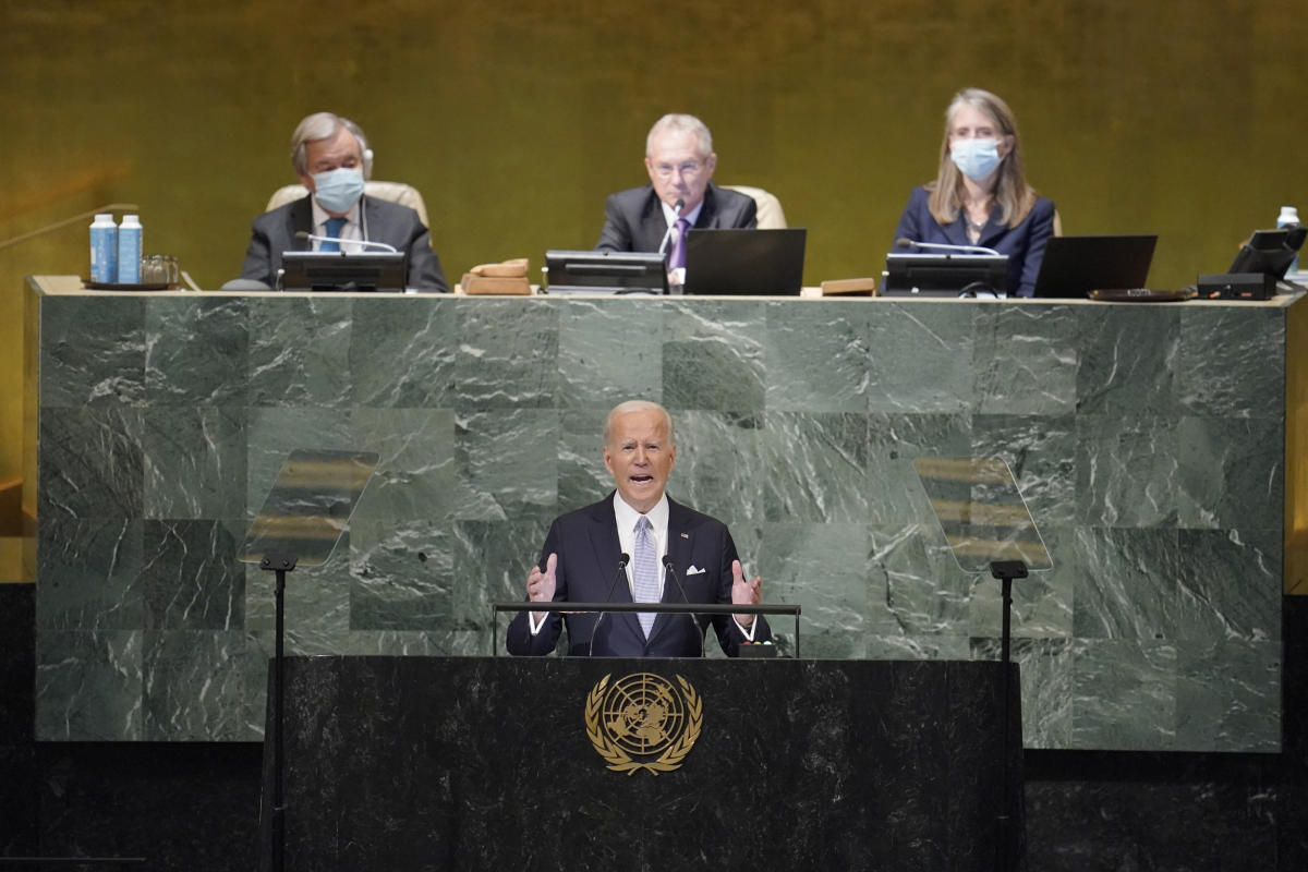 Biden says Russia ‘shamelessly violated’ U.N. principles in its invasion of Ukraine after Putin escalates conflict