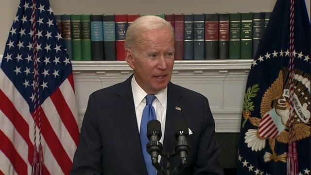 Biden sends message to Putin following nuclear threats and annexation of Ukrainian land before announcing new sanctions.