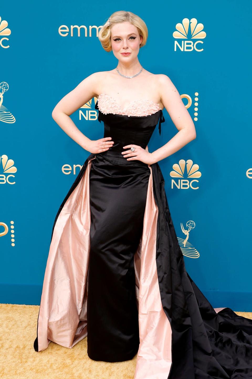 Elle Fanning says The Great costume designer was behind her beautiful regal Emmys gown