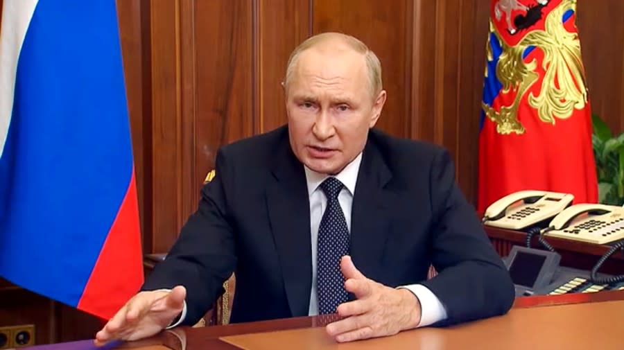 Five takeaways from Putin’s speech ramping up the Ukraine war