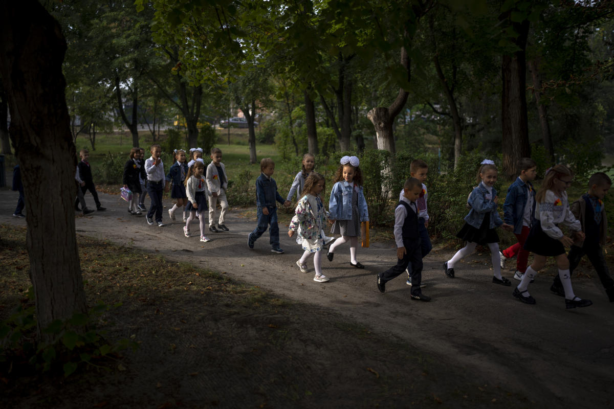 It’s back to school in Ukraine — but far from normal