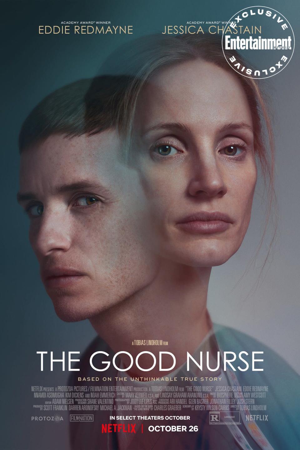 Jessica Chastain, Eddie Redmayne star in chilling trailer for true crime drama The Good Nurse