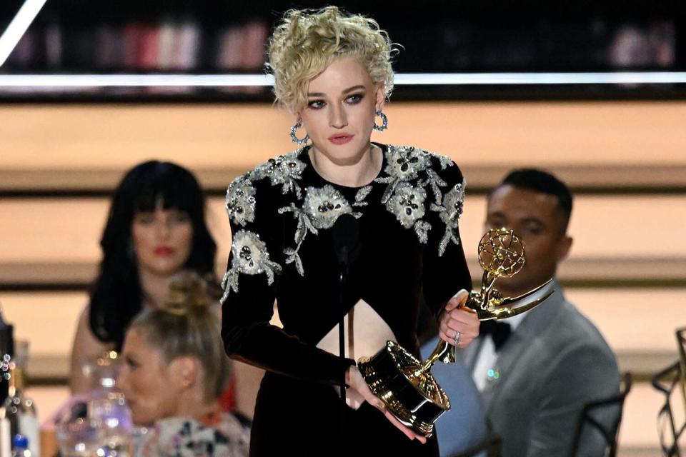 Julia Garner Thanks Jason Bateman and Laura Linney as She Wins Emmy for Supporting Actress in a Drama