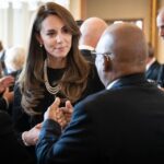 Kate Middleton Wears Queen Elizabeth’s Signature Pearl Necklace at Buckingham Palace Lunch