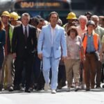 Matthew McConaughey Leads Crowd of People Through Los Angeles While Filming Salesforce Commercial