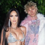 Megan Fox and Machine Gun Kelly wear skin-baring, glittery roller disco looks in 1st Instagram together in months