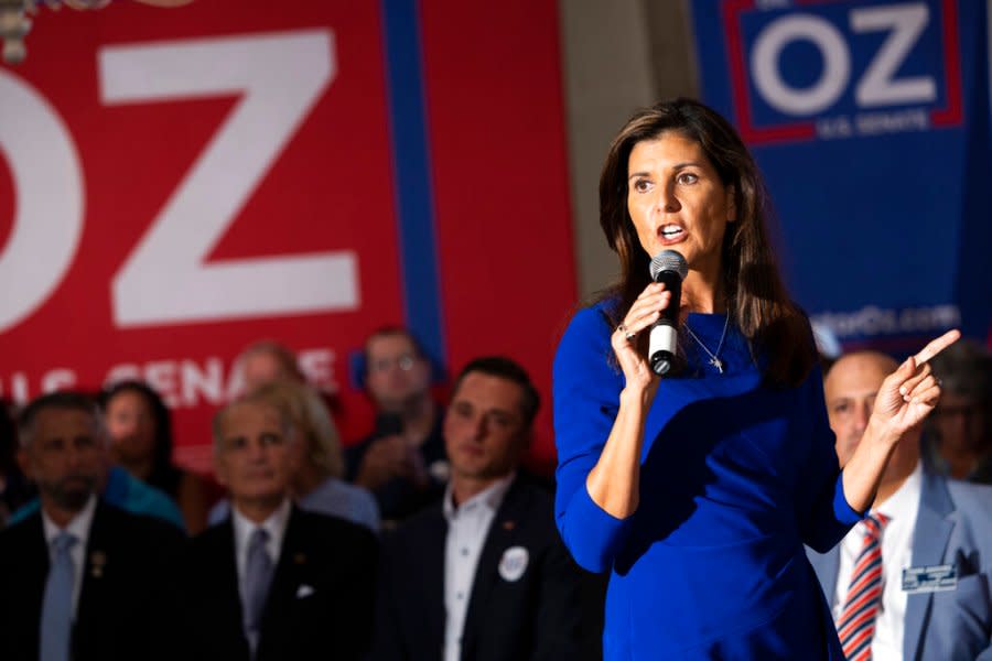 Nikki Haley campaigns for Laxalt, Bolduc