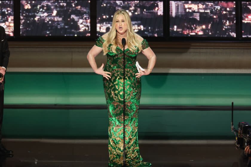 Of course she did: Jennifer Coolidge dances off Emmys’ attempt to play her off stage