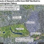 Queen’s coffin procession: Route map and timings as hearse arrives in London