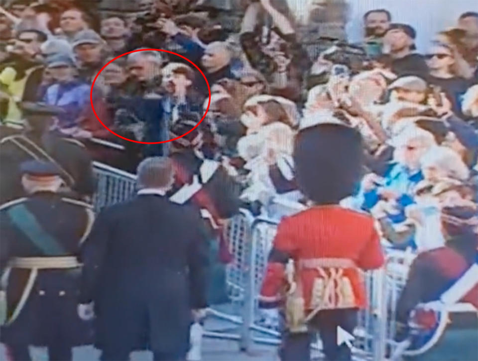 ‘Sick old man’: Prince Andrew heckled by protester during Queen’s coffin procession