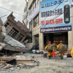 Strong quake kills 1, knocks house, derails train in Taiwan