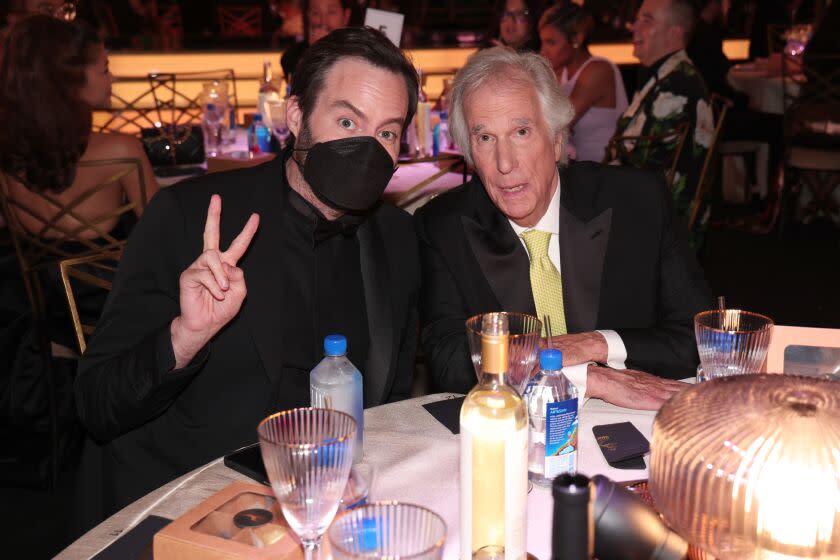 ‘Thank you Bill!’ Hader is hailed as the ‘only one’ masked up at the 2022 Emmys