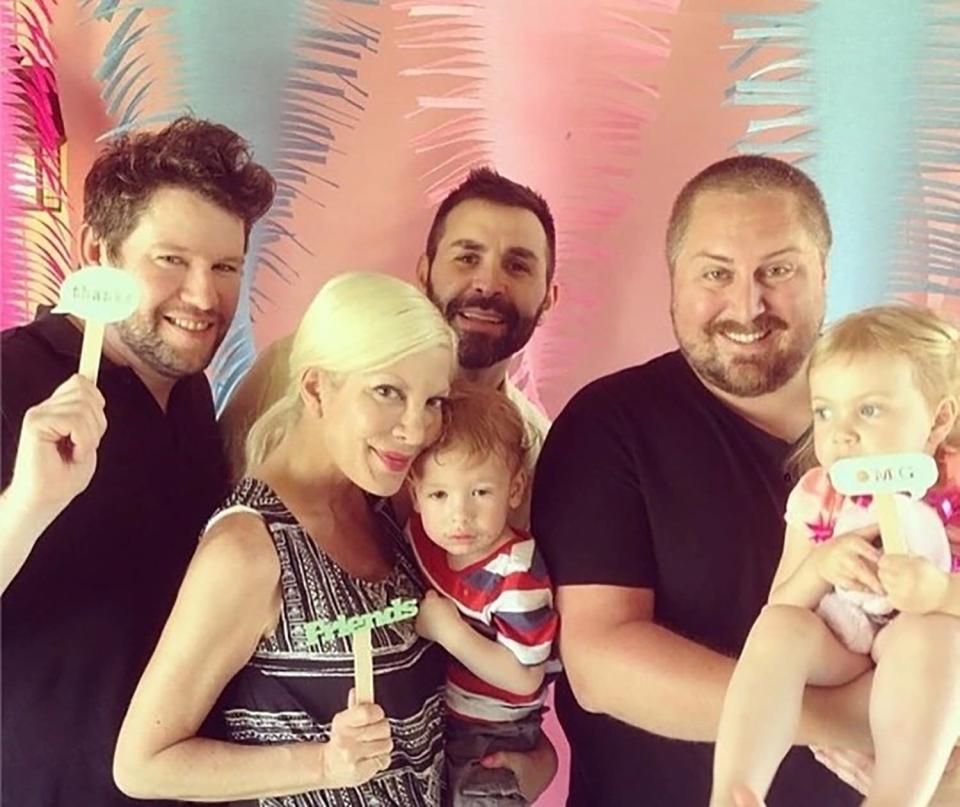 Tori Spelling Posts Heartfelt Tribute to Friend Scout Masterson After His Death: ‘Taken Way Too Soon’