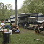 Trailers offer temporary home as flood victims plan future