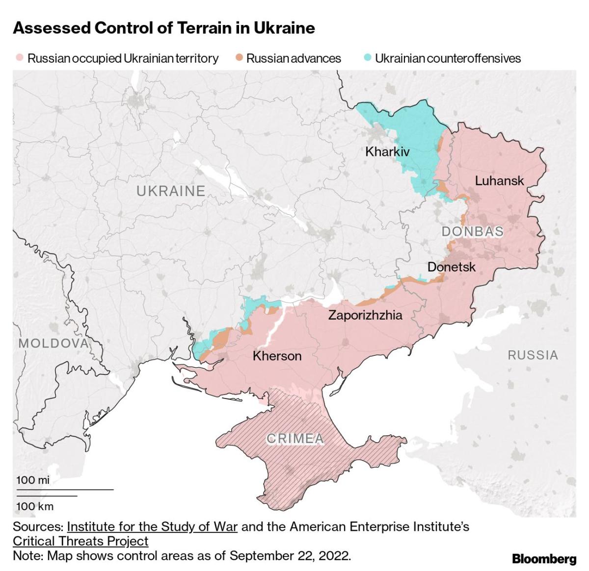 Ukraine Latest: Biden Condemns Annexation Referendum as ‘Sham’