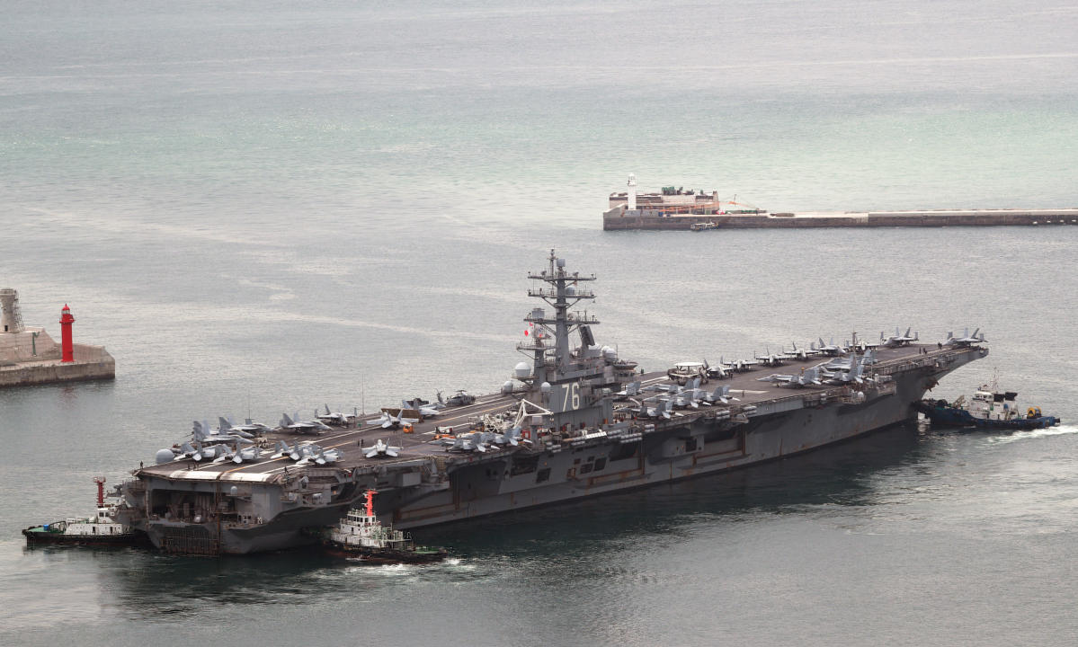 US carrier, S. Korea ships launch drills amid North’s threat