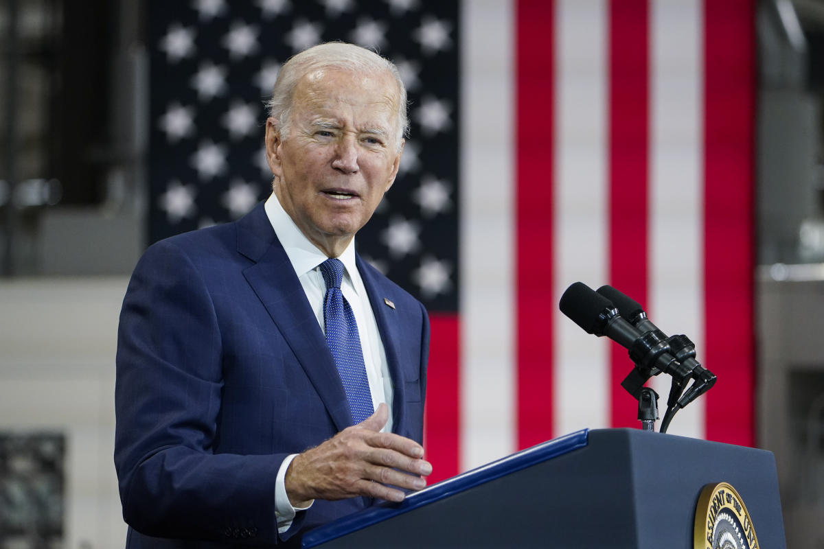 Biden preaches patience to voters spooked by economic tumult