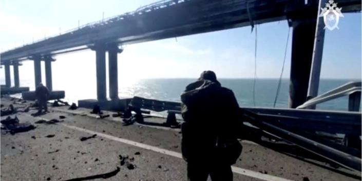 British intel says Crimean bridge explosion will ‘greatly affect’ Russian dictator Putin, harm his army’s logi