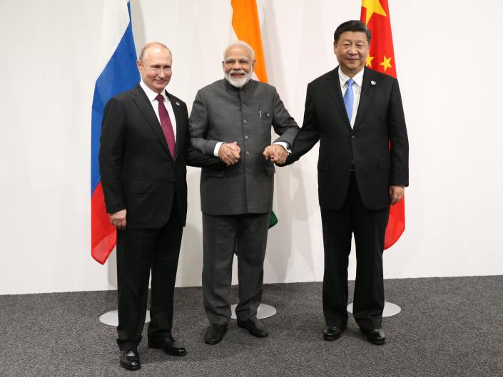 China and India abstained on a vote to condemn Russia’s annexation of Ukraine’s land just weeks after Putin acknowledged their concerns about the war