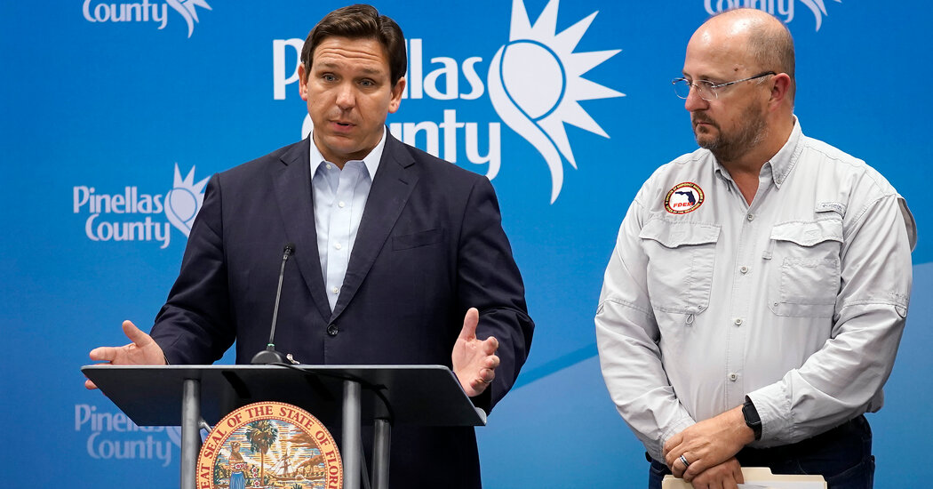 DeSantis, Once a ‘No’ on Hurricane Aid, Petitions Biden for Assistance