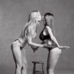 Heidi Klum and Daughter Leni Share Kiss During Lingerie Photo Shoot