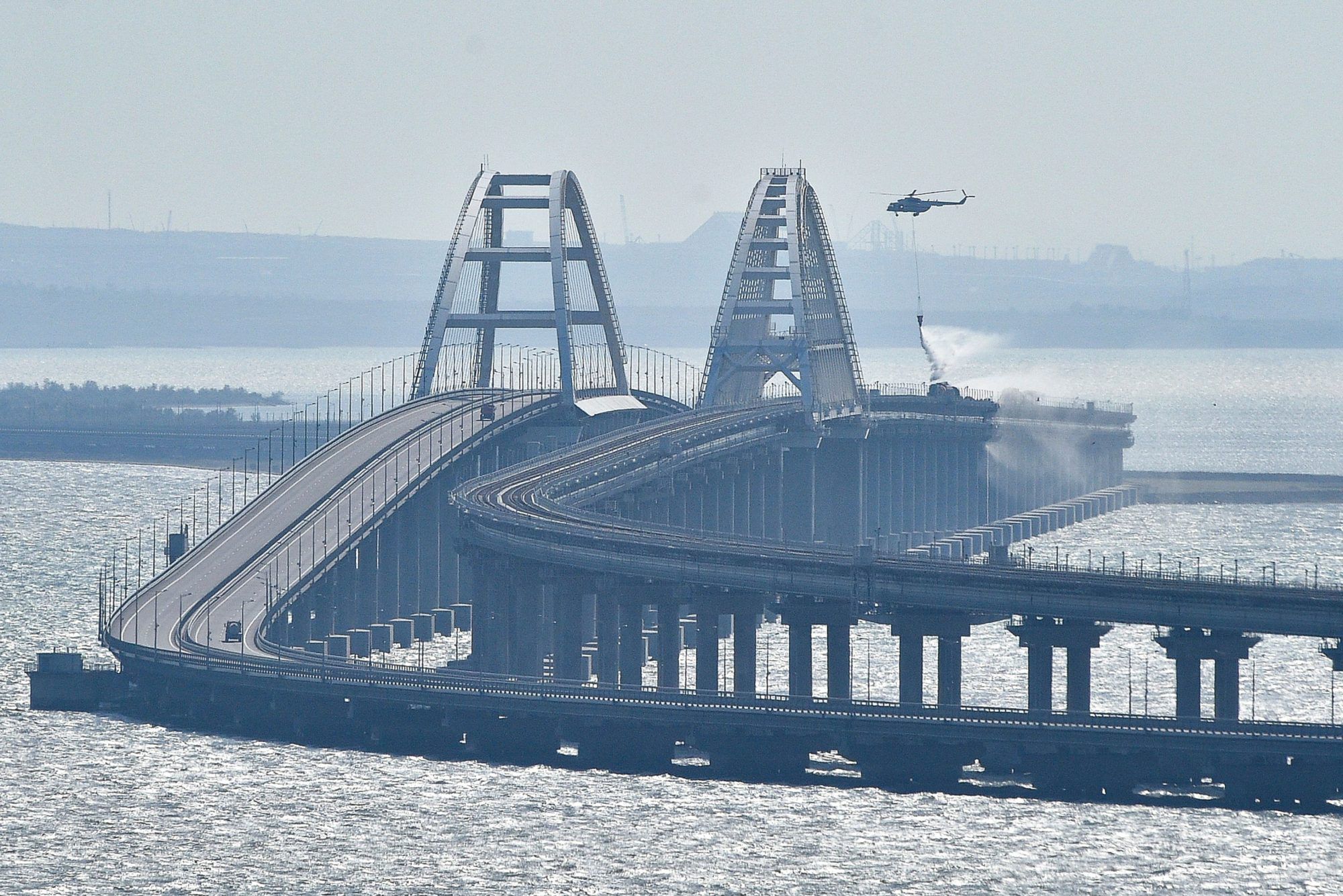 Hours After Putin Turns 70, Bridge Between Russia and Crimea Ignites: ‘Happy Birthday, Mr. President’