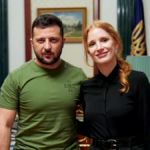 Jessica Chastain describes ‘very scary’ visit to Ukraine: ‘The chair I was sitting in had bullet holes’