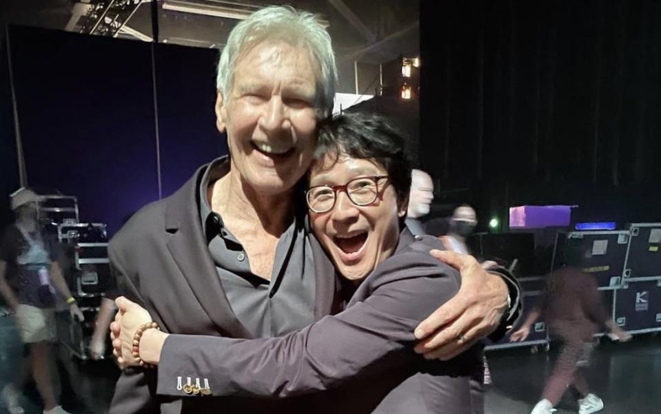 Ke Huy Quan reveals how he reunited with Harrison Ford decades after ‘Temple of Doom’