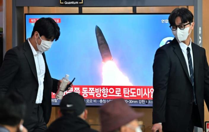 North Korea fires missile, flies fighter jets near border