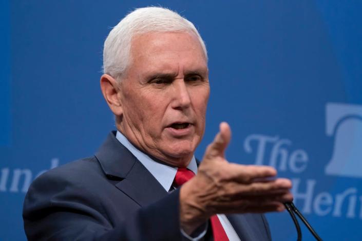 Pence seemingly hits out at Trump and ‘Putin apologists’ in Republican Party