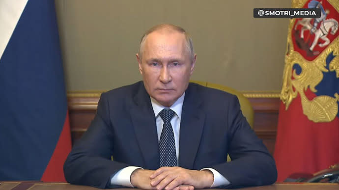 Putin hints that morning attack on Ukraine is revenge for Crimean Bridge explosion