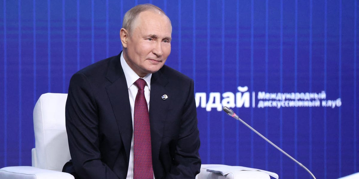 Putin — who has jailed critics and rivals — took a nonsensical detour in his major foreign policy speech to rail against ‘cancel culture’