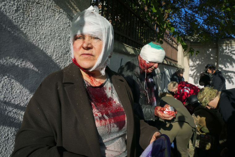 Russia unleashes deadly strikes on cities across Ukraine after Crimea bridge attack