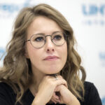 Russian TV personality Ksenia Sobchak arrives in Lithuania