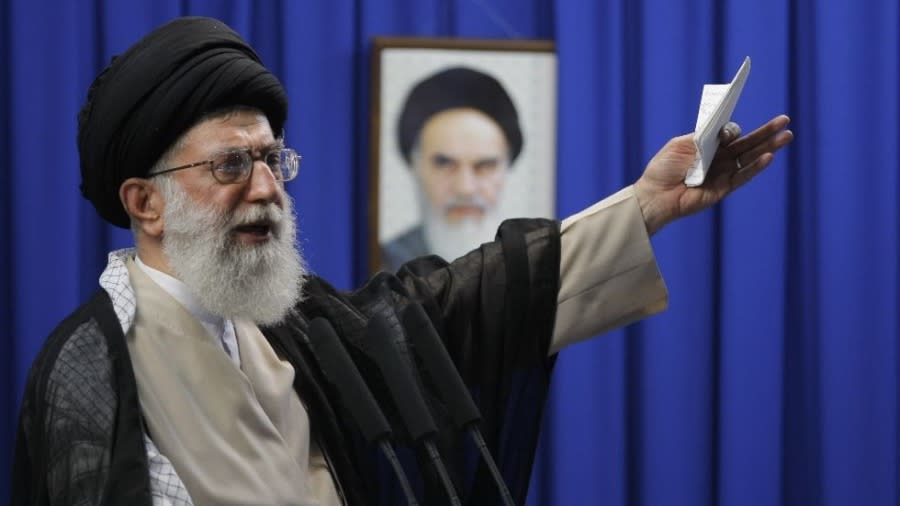 Supreme leader blames protests in Iran on US