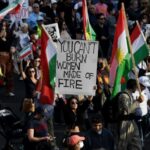 Thousands march in Washington to support protesters in Iran