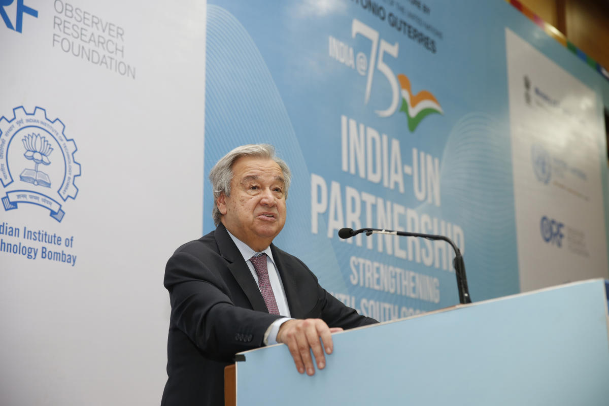 UN chief and Indian PM jointly launch climate action program